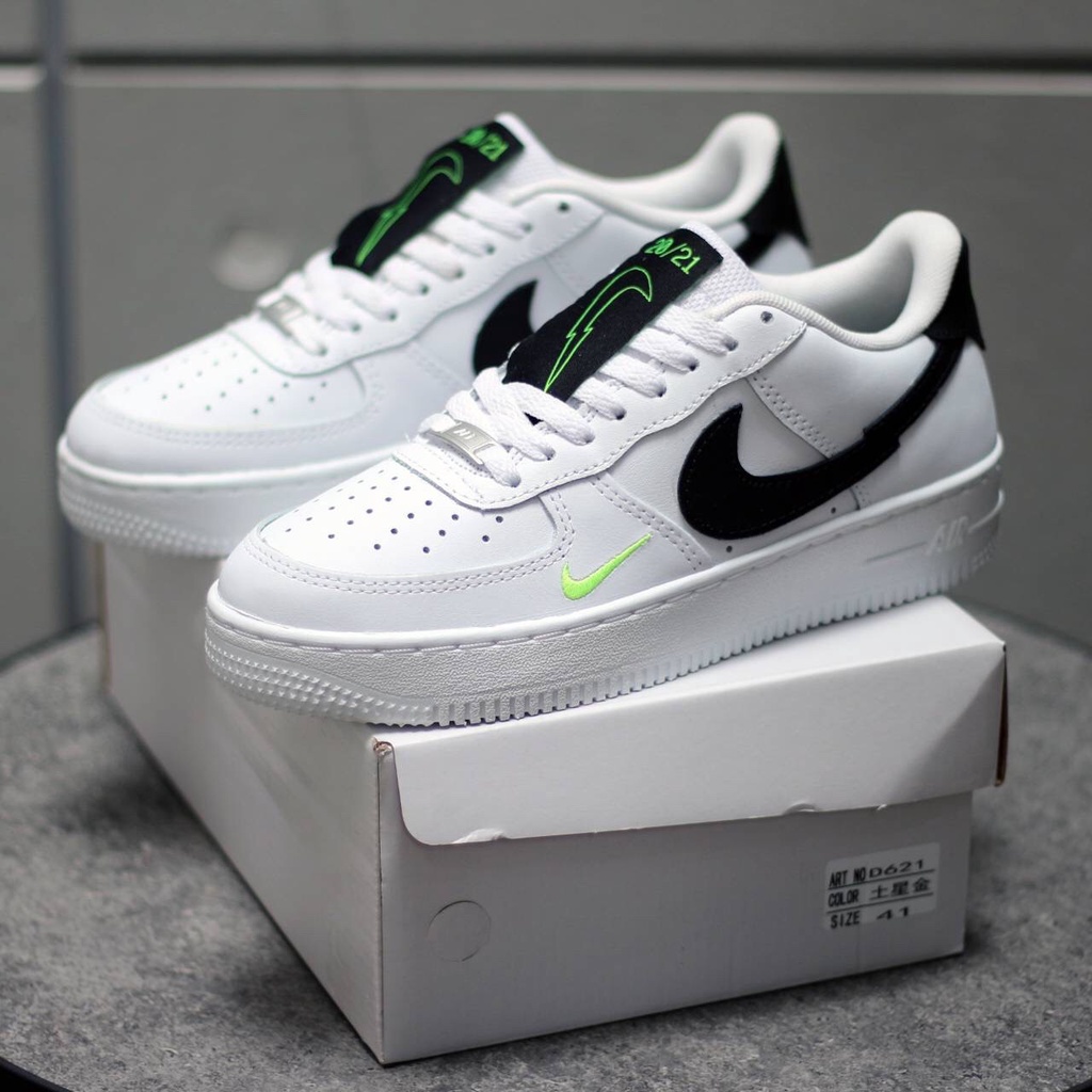 sepatu pria sneakers nike air force 1 aquamarine white