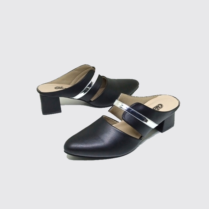 MULES ORIGINAL | Sepatu Sandal Heels Wanita Ukuran Besar-Jumbo Bustong Heel Pesta Formal Big Size