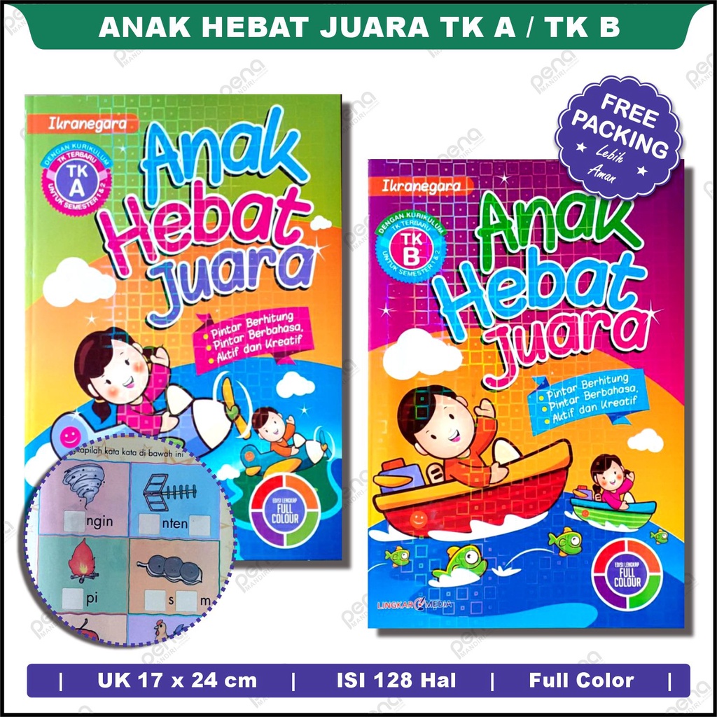 BUKU TK - ANAK HEBAT JUARA  TK A / B  - BUKU ANAK