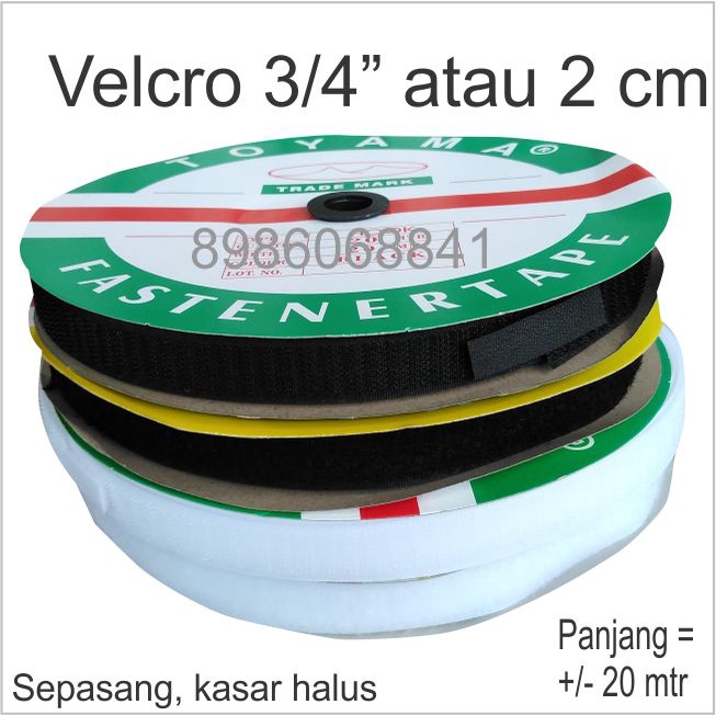 

Perekat Velcro Magic Tape Kretekan 3/4" ROLL