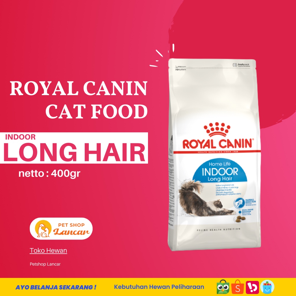 ROYAL CANIN INDOOR LONG HAIR 400GR FRESHPACK