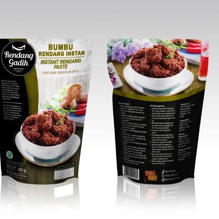 

➢ Bumbu Rendang instan rendang daging gadih siap saji ♧