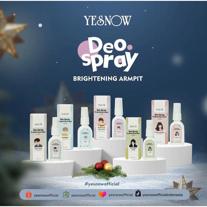 YESNOW Deo Spray Brightening Armpit 3IN1 + DNA SALMON 30ml | Brightening Armpit