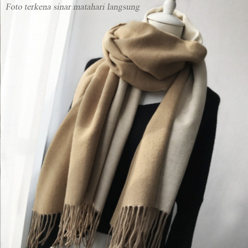 Syal &quot;Michelle&quot; 60 x 200 Anggun motif yang mewah Bahan High Grade Cashmere Immitation