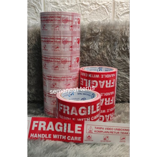 

LAKBAN FRAGILE MERAH PUTIH BENDETA INDONESIA 46MM*80YARD /LAKBAN FRAGILE+VIDEO UNBOXING MERAH PUTIH VARIAS