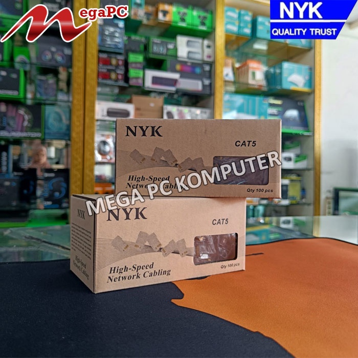 Konektor RJ45 LAN CAT5E Merk NYK - 100Pcs