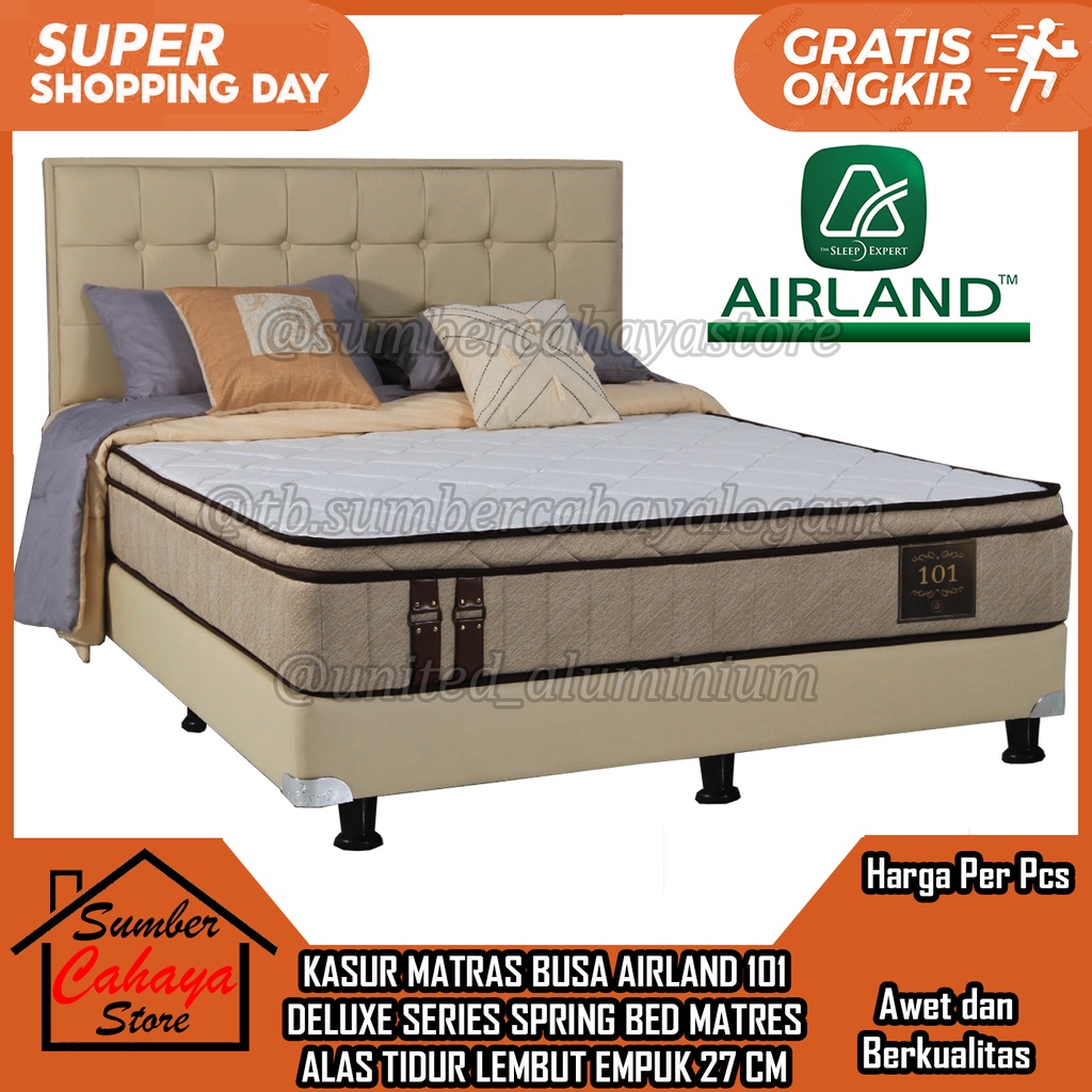 [Instan] SPRING BED SPRINGBED AIRLAND 101 KASUR MATRAS MATERAS MATTRES DELUXE SERIES PILLOW TEMPAT T