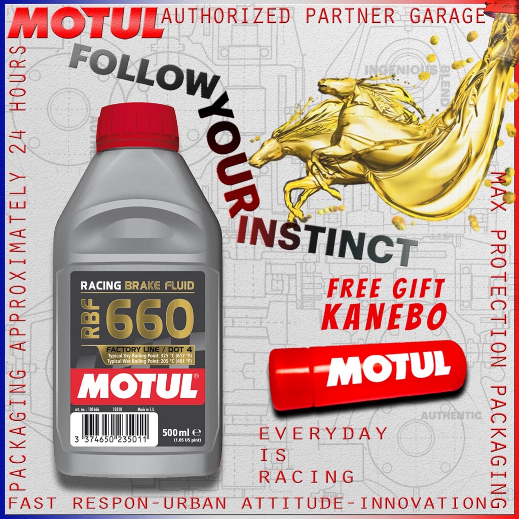 MOTUL BRAKE FLUID DOT RBF 660 500 ml MINYAK REM OLI MOTOR IMPORT ORIGINAL