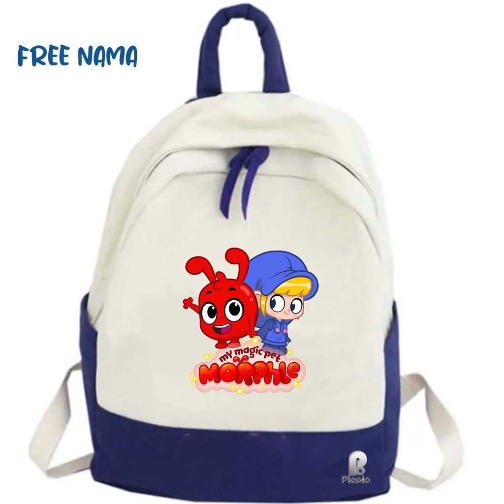 TAS RANSEL BACKPACK ANAK SEKOLAH MOTIF KARTUN MORPHLE UNISEX (FREE NAMA)