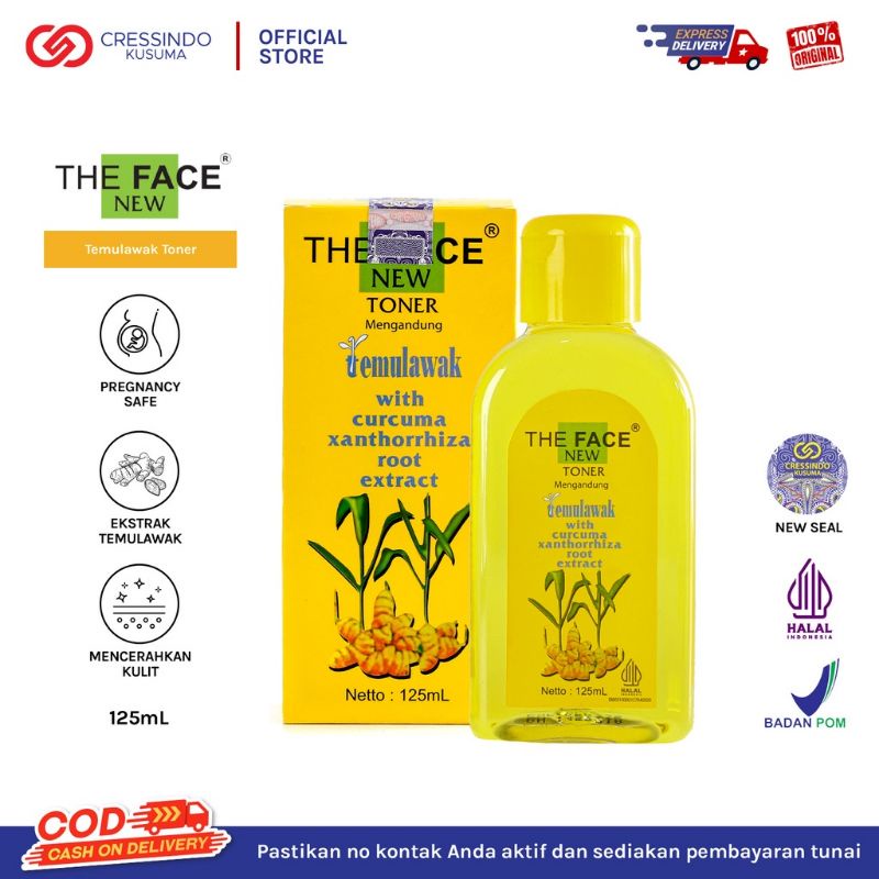 THE FACE Temulawak Toner 125 mL | Toner Pengontrol Minyak Dan Aman Untuk Bumil dan Busui