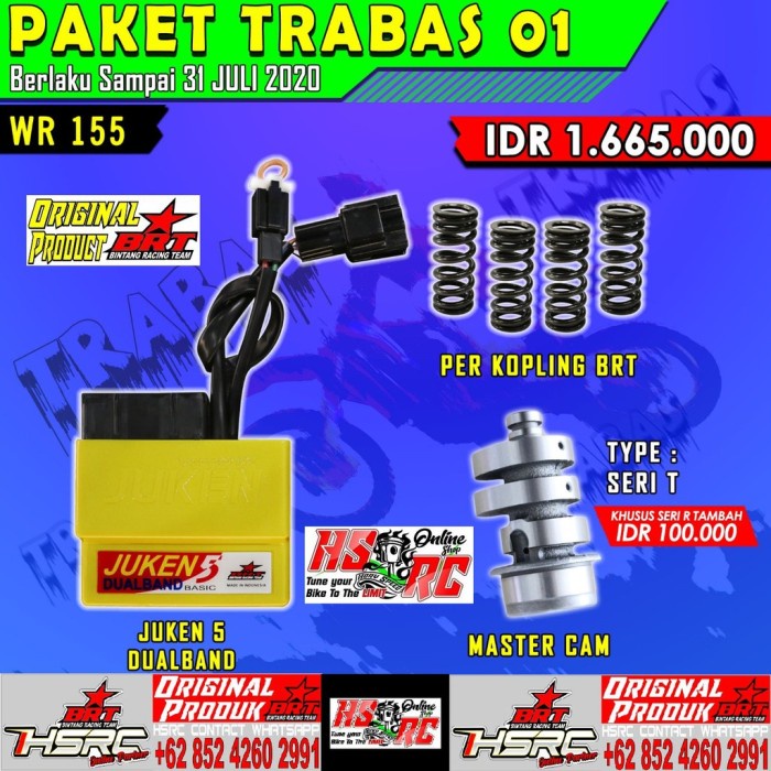 Murah Paket Trabas Bore Up Brt Yamaha Wr 155 R Xsr Ecu Noken As Harian