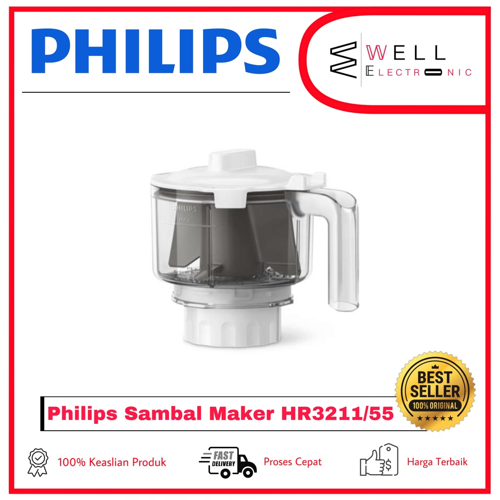 Philips HR3211/55 Chopper Sambal / Bumbu HR 3211/55 For HR2221 HR2222 HR2223