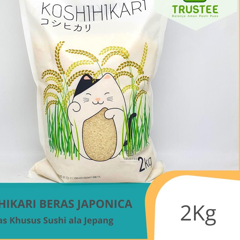 

✳ Beras Sushi Jepang 2kg Japonica Rice Gimbab Mentai Pulen Punel Koshihikari Okiniiri Koshikari ➾