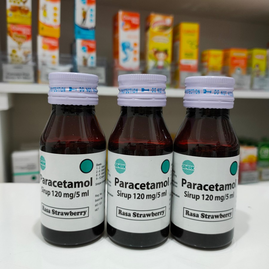 Paracetamol Sirup Rasa Strawberry Isi 60ml Obat Original Mersi