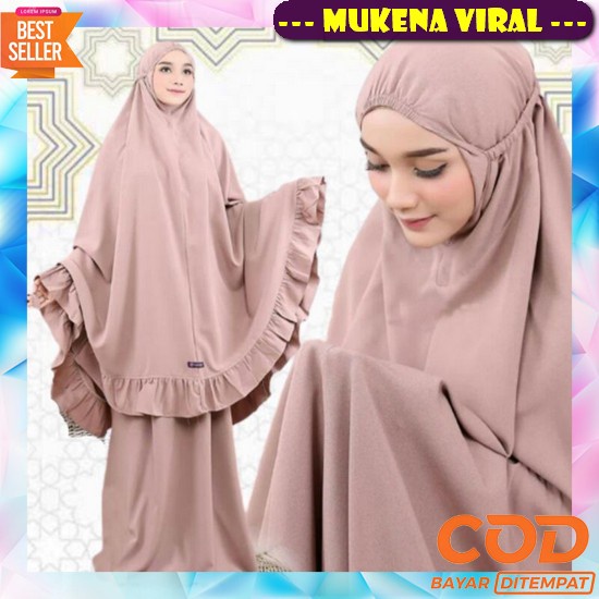 Mukena Travel Ayana By Reyscarf.Id - Mukena Dewasa Bahan Premium Rayon Viscose Adem Nyaman Dipakai -
