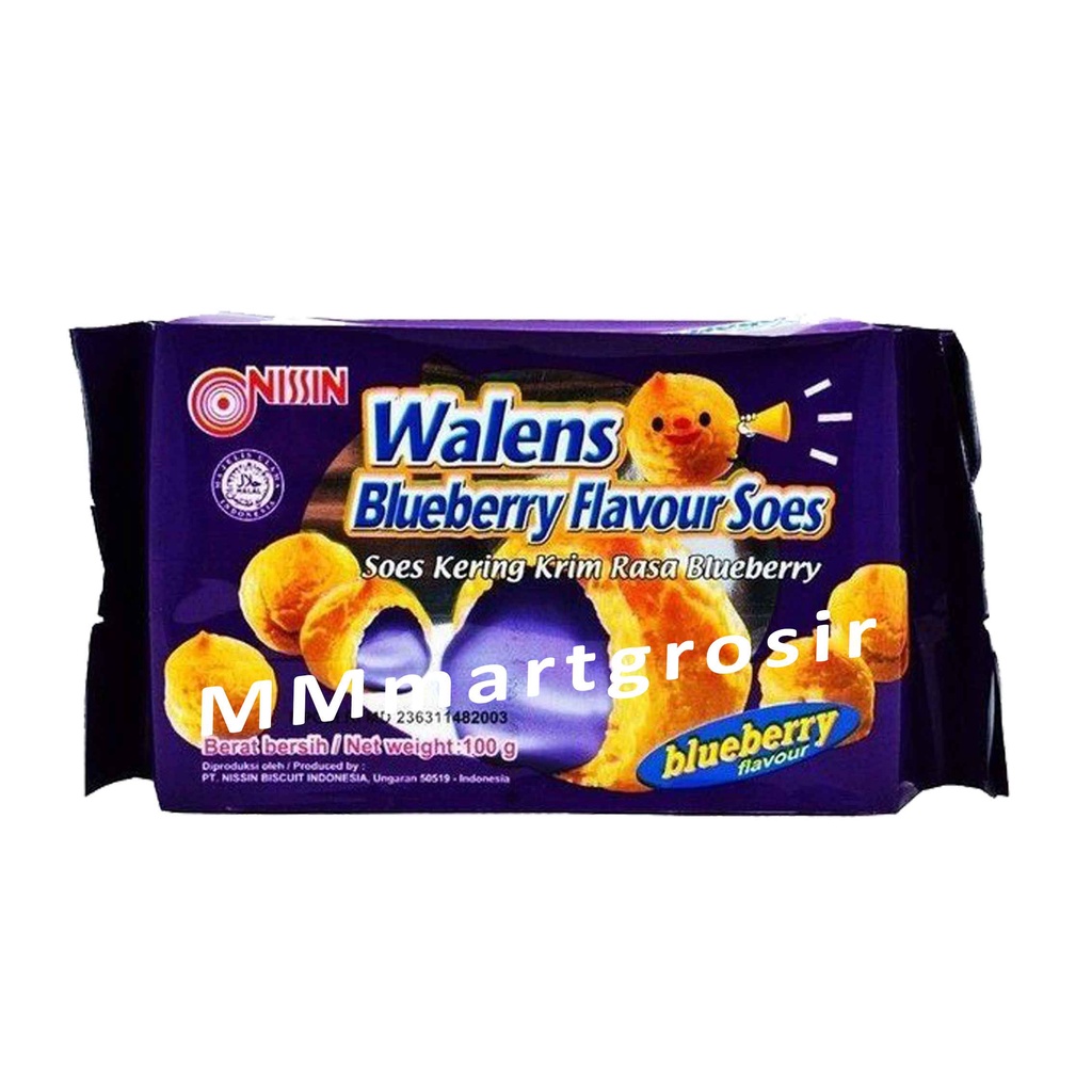 NISSIN WALENS BLUEBERRY FLAVOUR SOES 100g