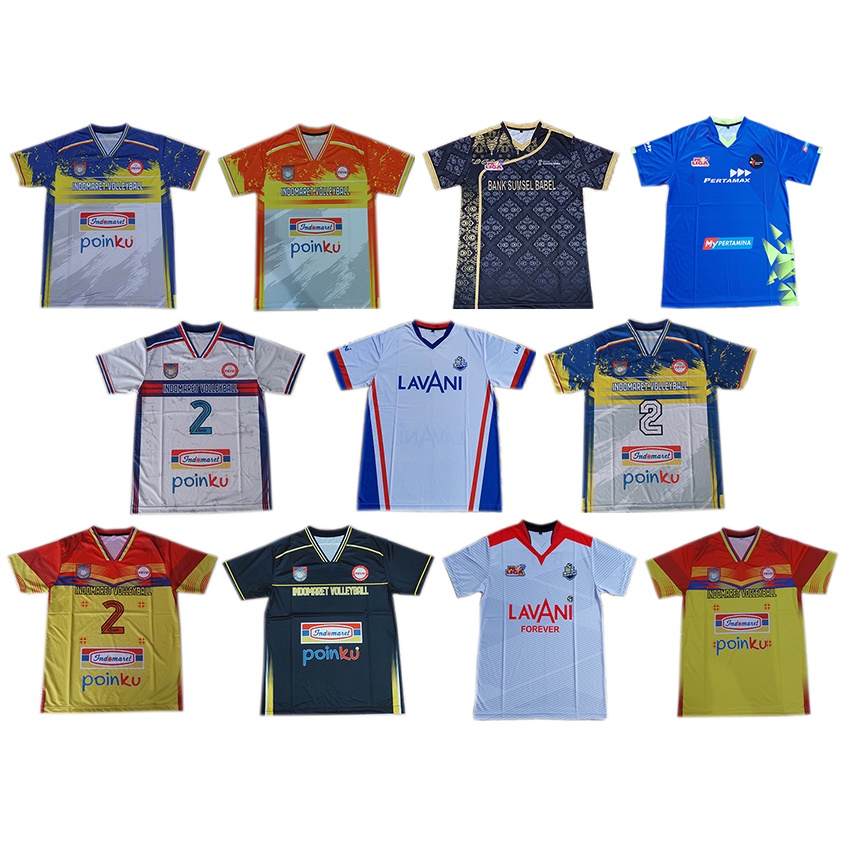 baju kaos atasan jersey proliga putra full printing, kaos olahraga bola voli proliga 2023, baju pria