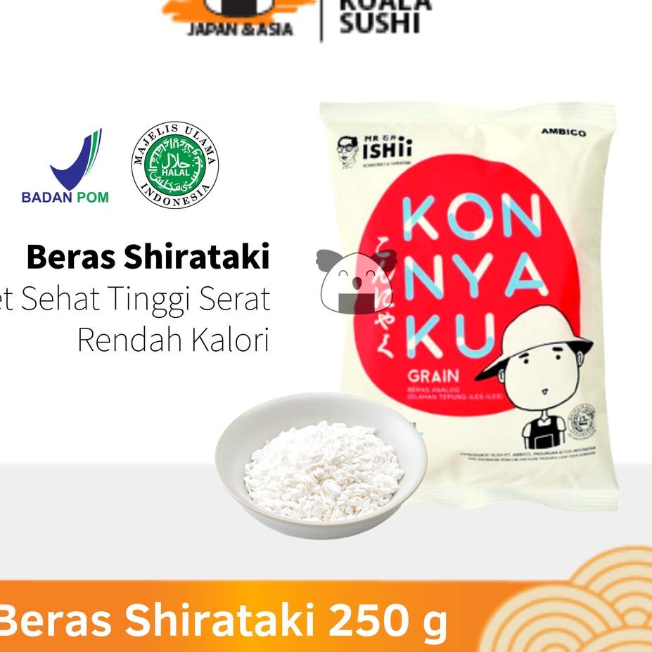 

♠ BERAS SHIRATAKI Low Carbo 250 g │ Diet Keto Rice Export Quality ♂