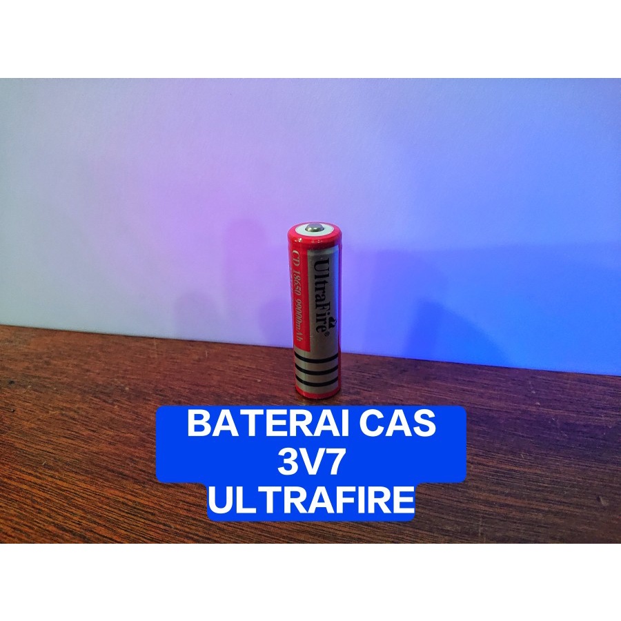 Baterai Cas 3V7 ULTRAFIRE MERAH Baterai Cas 18650 ULTRAFIRE 18650
