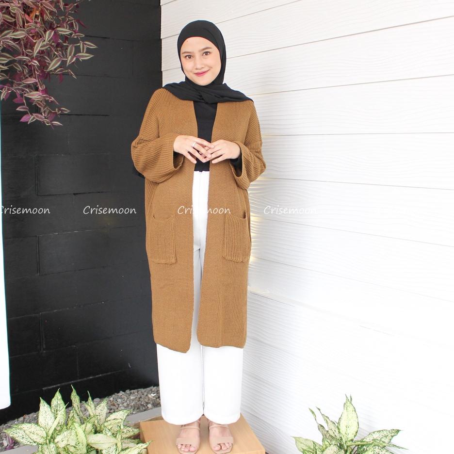 ♡ Long cardigan rajut oversize / cardigan Rajut panjang / Cardigan Rajut Longcardy Oversize Tebal ✮