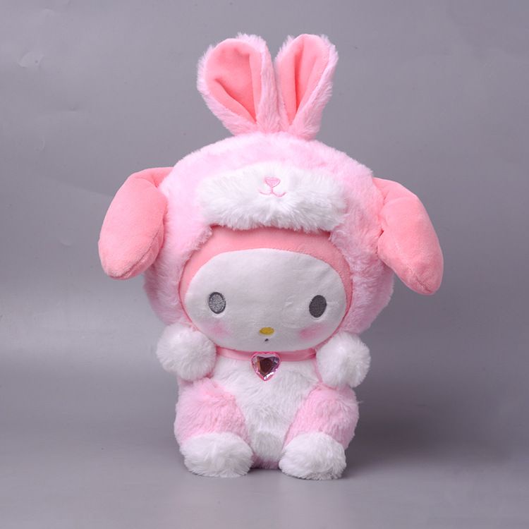 MAINAN BONEKA CINNAMOROLL MELODY KUROMI KOSTUM KELINCI RABBIT BUNNY LUCU
