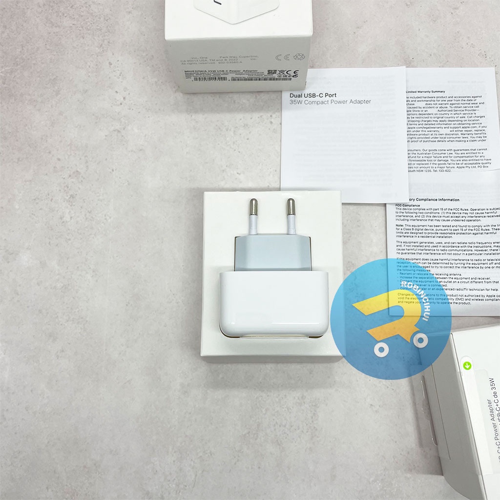 ADAPTOR IPH 35 Watt FAST CHARGING Dual USB C / CHARGER IPH - Adapter Iph- Batok Iph - Kepala Iph - kepala Charger Iph - Kepala Casan Iph