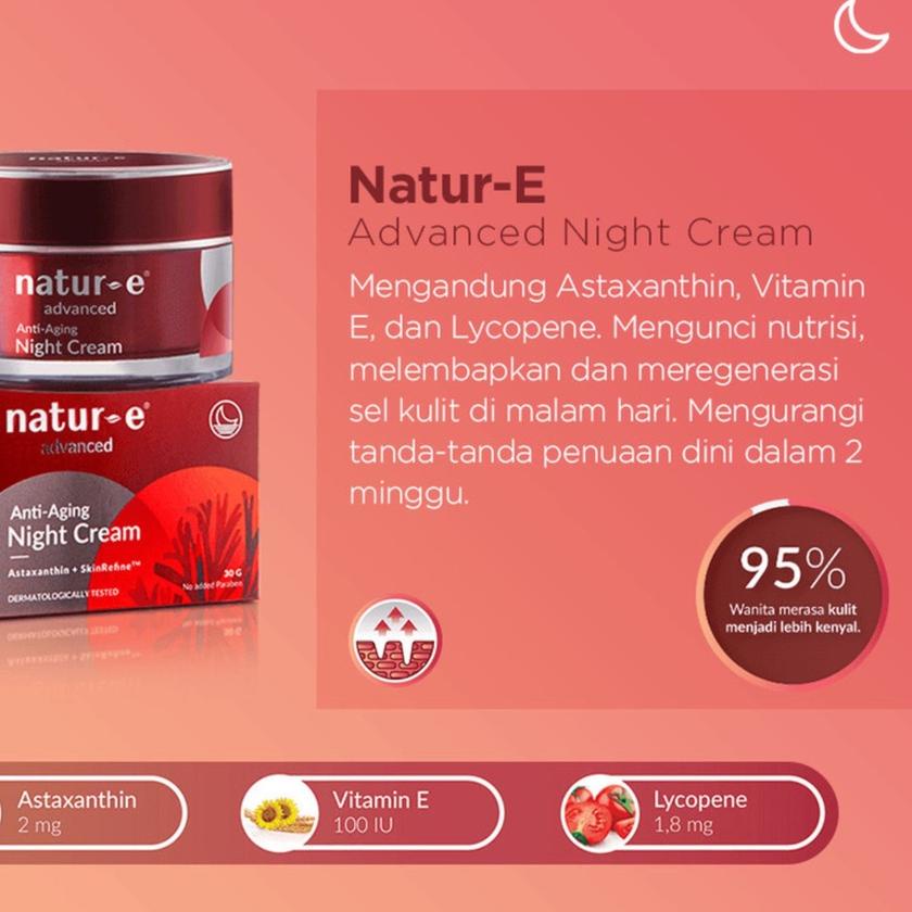 ♩ NATUR-E ADVANCED ANTI-AGING NIGHT CREAM 30GR NATUR E ANTI AGING NIGHT CREAM 30G NATUR E ADVANCE ✰