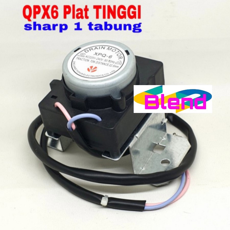 Motor Drain XPQ6 PLAT TINGGI Model Sharp 1 Tabung/Retractor Mesin Cuci