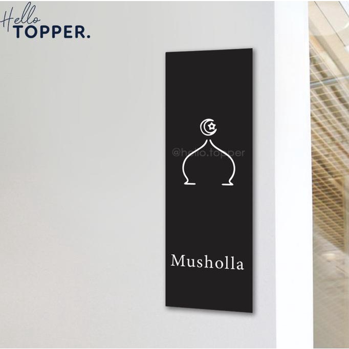 

Terbaru !!! Sign Board Mushola Musholla Acrylic Uv Print Potrait