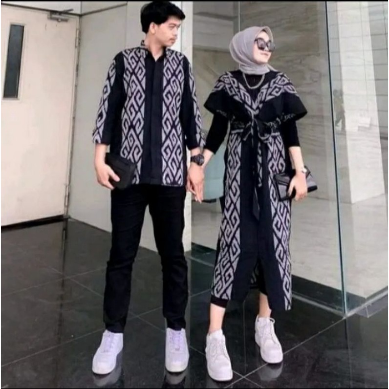 Set Couple Tenun | Baju Couple Tenun | Baju Kondangan