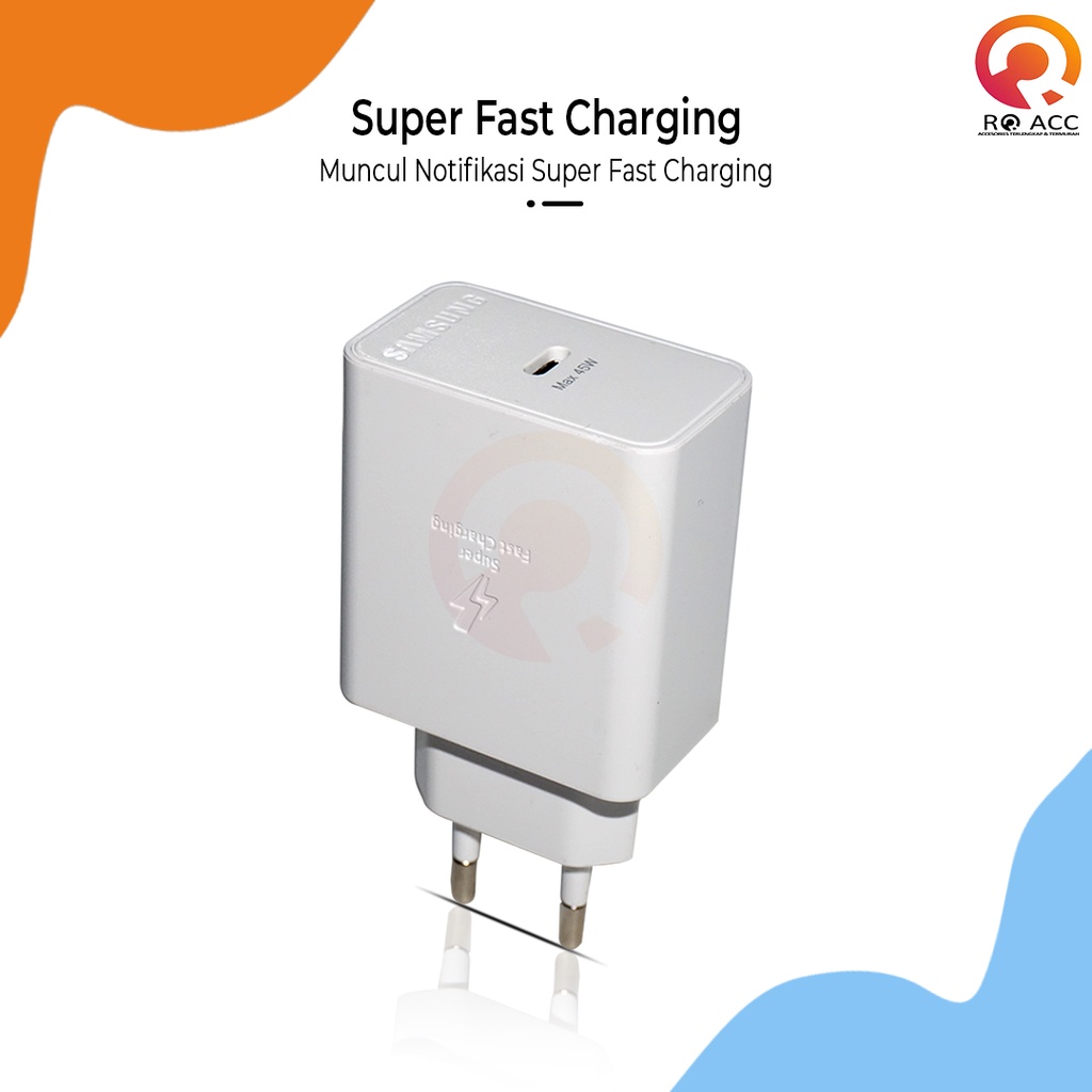 [RO ACC] ORI99 CHARGER CASAN SAMSUNG SUPER FAST CHARGING TYPE C S22 45W