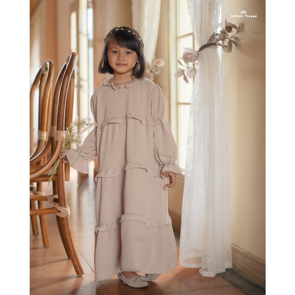 Alara Dress - Gamis Anak - Eid Collection - Cottonthread