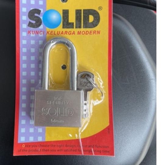 ☁ Promo Gembok solid 809L 50 mm/ gembok 50 mm solid 809 keher panjang/ solid gembok 50 mm 809 L,gemb