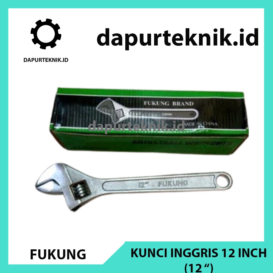 Fukung Kunci Inggris 12 Inch /  Kunci Inggris 12 Inch /   Kunci Bago 12" Fukung