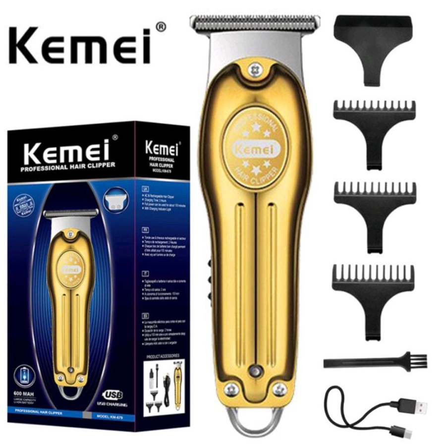 ALAT CUKUR RAMBUT PORTABLE KEMEI KM-679 HAIR CLIPPER PROFESIONAL BERGARANSI RESMI