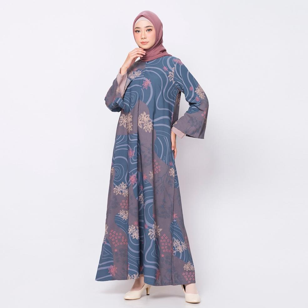 BEST SELLER ZM Zaskia Mecca - Luny Navy Gamis - Jelita Indonesia - Edisi Maluku