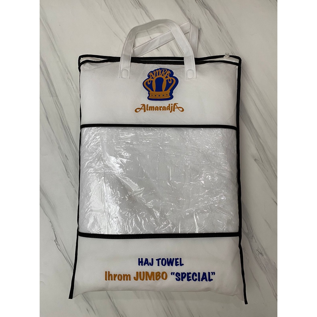 Perlengkapan Haji Kain Ihrom Ihram Big Size Jumbo 110 x 280cm isi 2pcs