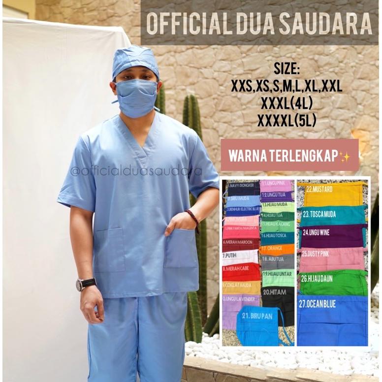 BISA COD BAJU OK LENGAN PENDEK | BAJU JAGA MALAM| BAJU SCRUB | BAJU OKA | MEDICAL SCRUB DUA SAUDARA 