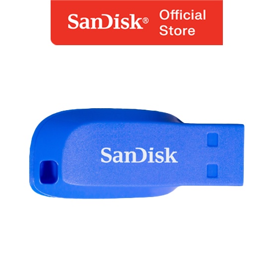 SanDisk CZ50 Cruzer Blade 16GB USB 2.0 Blue / Biru - Flashdisk / Flash Drive