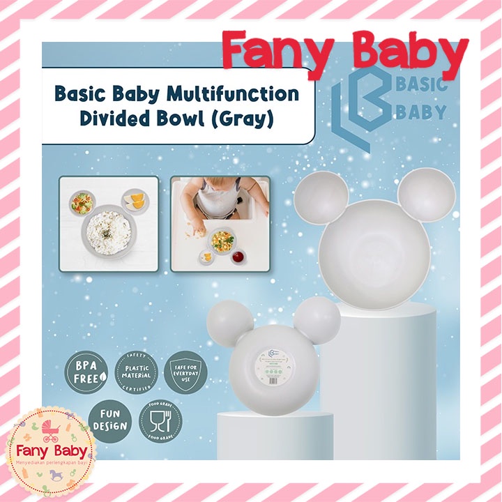 BASIC BABY MULTIFUNCTION DIVIDED BOWL