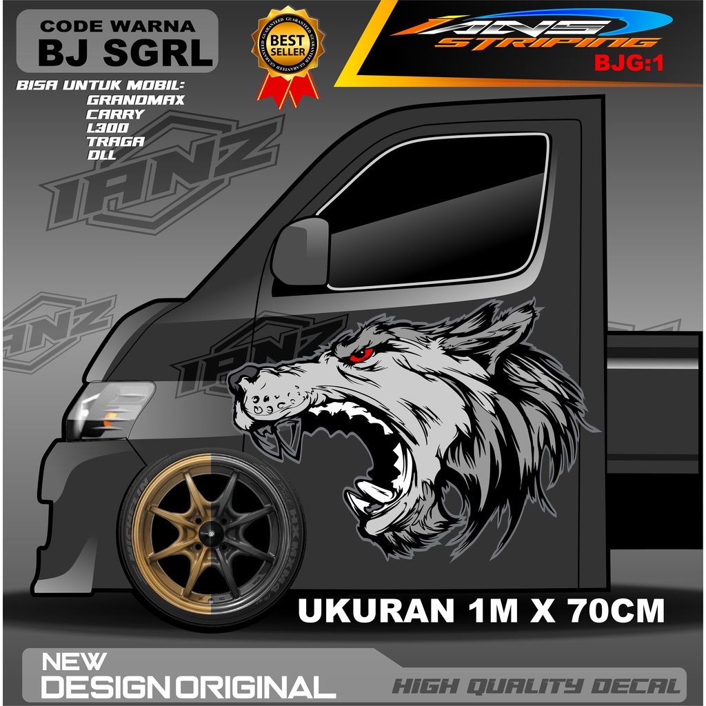 STIKER PINTU MOBIL GRANMAX PICK UP STIKER PINTU CARY STIKER PINTU L300 STIKER PINTU TRAGA SRIGALA