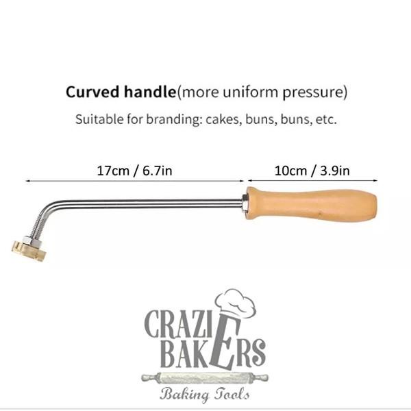 Hot Stamp Cake Stempel Logo Kue Embosser