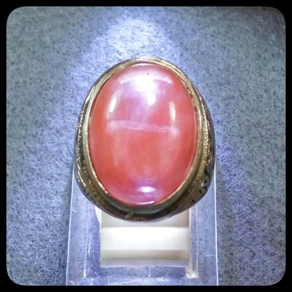 Batu Cincin  KECUBUNG RAMBUT MERAH PGS988