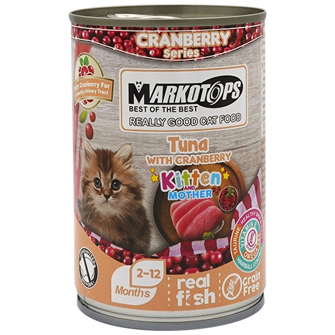 Markotop Can Kitten Tuna With Cranberry Wet Cat Food