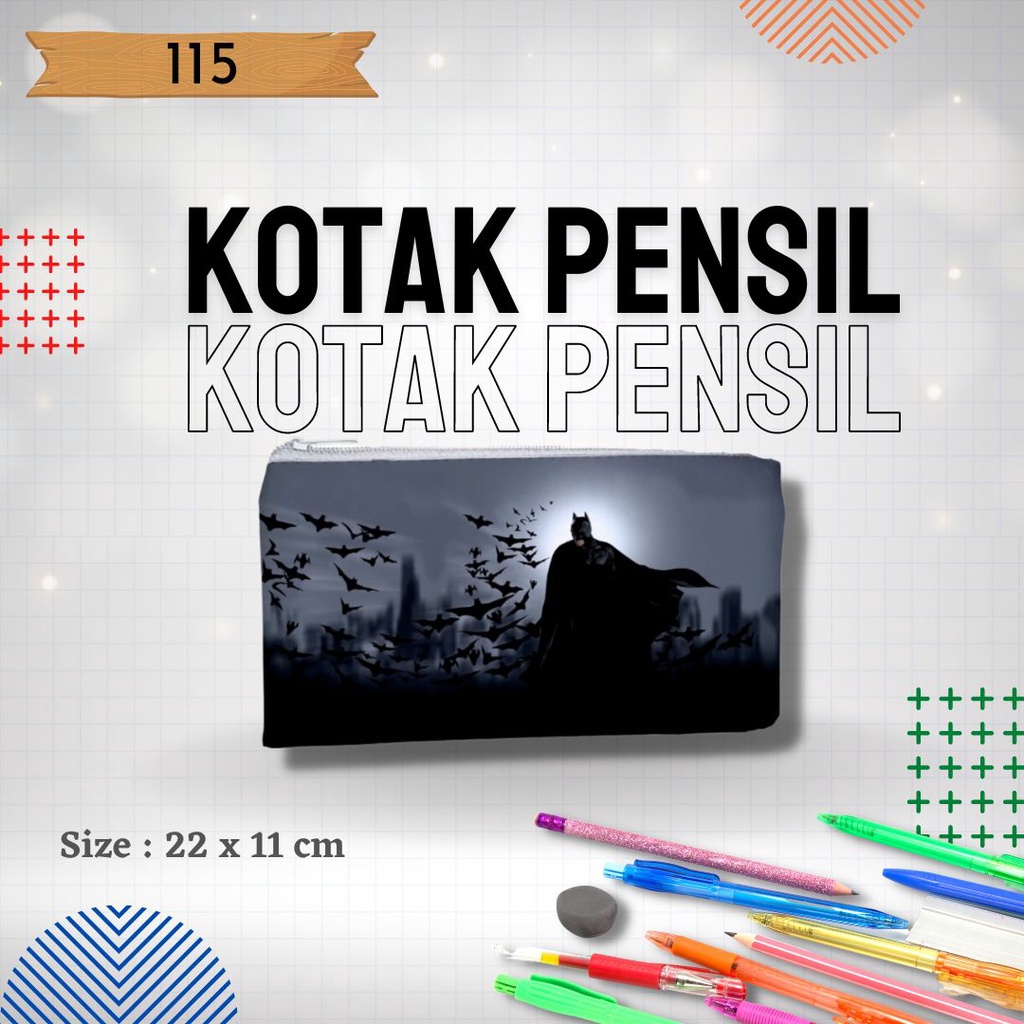 

Tempat Pencil, Pena untuk anak TK,SD,SMP,SMA,dan Mahasiswa Gambar Batman 115