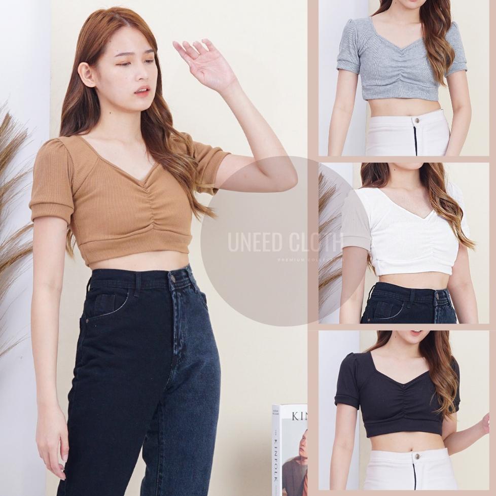 BIG SALE Uneed Cloth / CROP TOP JUMBO / BAJU CROP / CROP T-SHIRT WANITA / KAOS WANITA / KAOS CROP / 