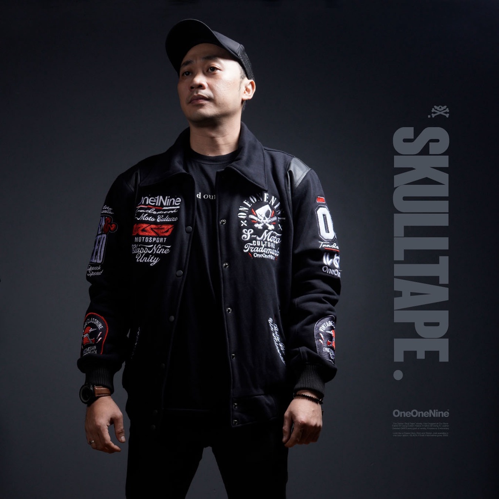 KSR ONEONENINE - VARSITY SKULLTAPE BLACK SERIES