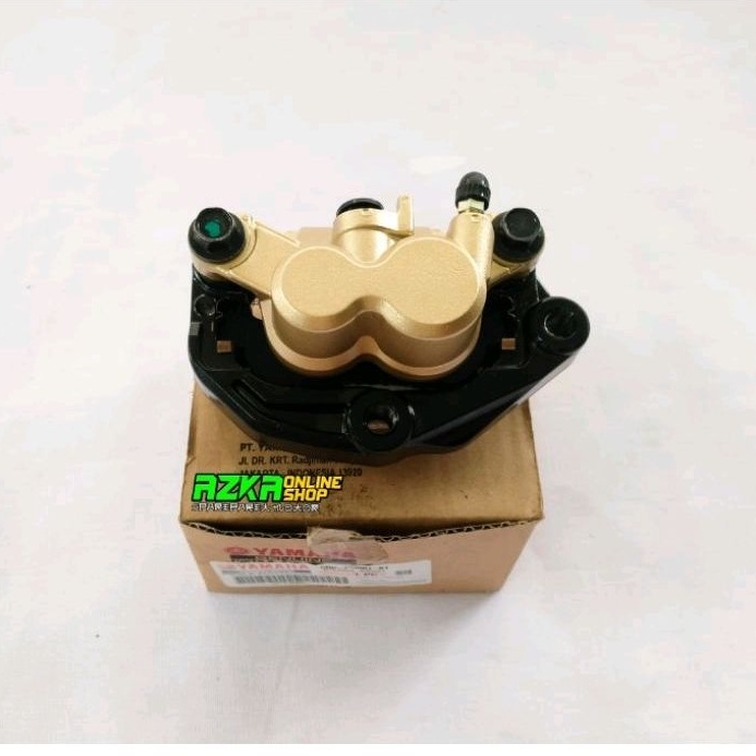 CALIPER ASSY KEPALA BABI RX KING SCORPIO WARNA GOLD ORIGINAL 5BP-F580U-01