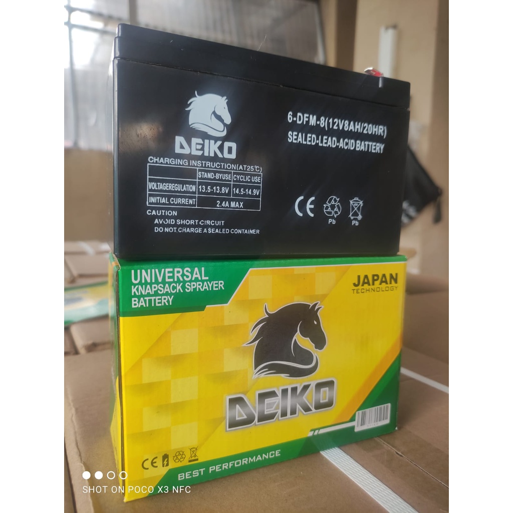 Aki Kering Sprayer Elektrik 12V 8AH / 20HR Baterai Alat Semprot Hama