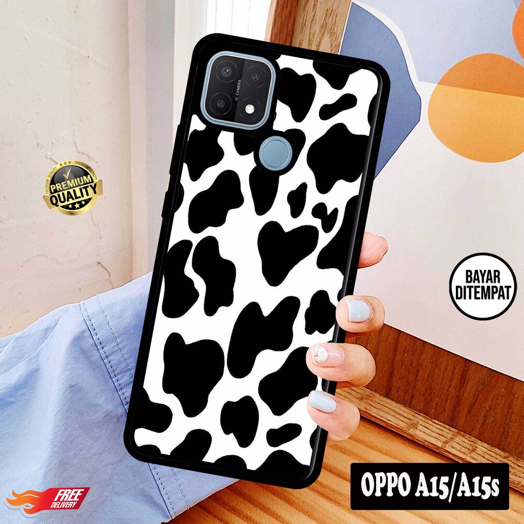 [COD]Promo Case Oppo A15/A15s Casing Hp Motif Cow Sapi Aesthetic Bisa Type Lain Gambar Desain Kekini